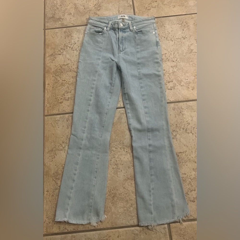 Paige Light Blue Cindy Straight Jeans 26